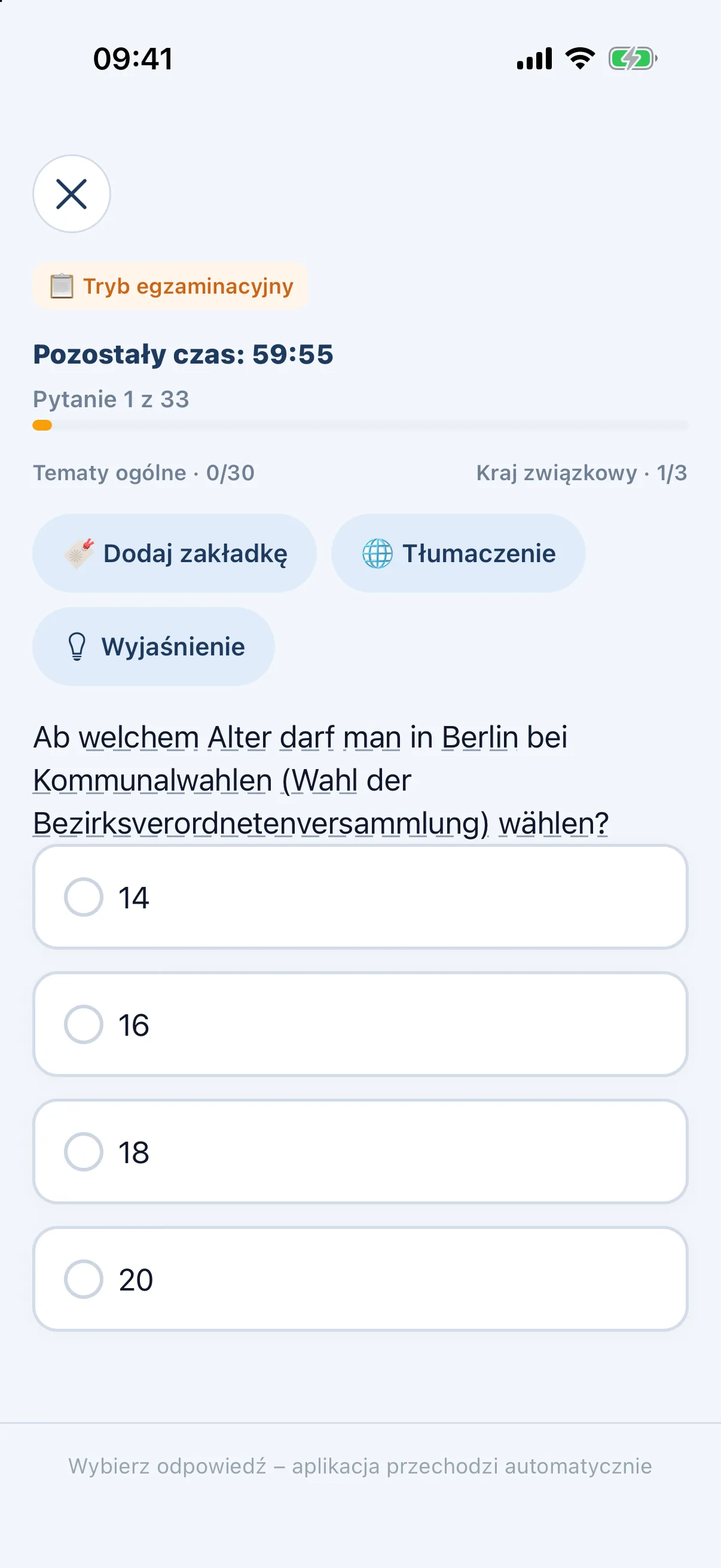 Road to Germany – Symulacja egzaminu